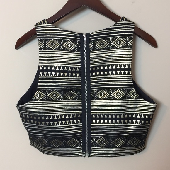 Eight Sixty Metallic Crop Top MATCHING SET - Picture 5 of 8